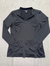 Athleta Women’s Running Wild Half Zip Pullover Black Zip Pocket Size Large picture
