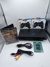 Sony PlayStation 2 PS2 Fat Console SCPH-39001 Black Bundle Tested/Cleaned picture