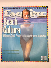 Esquire Magazine July 1992 Beach Culture Swimsuit Cover Mike Lupica Vintage picture