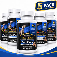 5 x Purina Pro Plan FortiFlora Probiotic Supplements for Dogs (450Tabs) Exp 2027 picture
