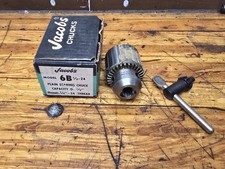 NOS JACOBS *USA* #6B 0-1/2'' Cap. Drill Chuck w/ 1/2''-20 Thread  w/  New Key picture