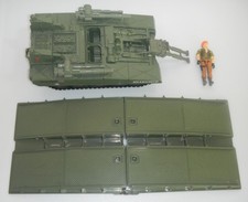 1985 Bridge Layer Toss n Cross Tank Vintage G.I. GI Joe Complete 3.75 ARAH -Read picture