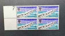 Great Britain 1968 SG763a 4d Bridges - printed on the Gummed Side block of 4 MNH picture