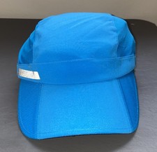 Lululemon Unisex Running Hat Blue Adjustable Reflective Strapback Fast Free 🍋 picture