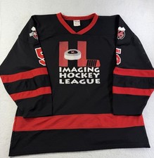 Vintage Authentic Knit Hockey Jersey XXL Imaging League #5 Made Canada 90s picture