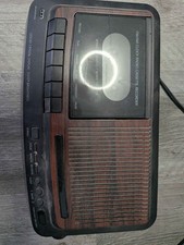 GE General Electric 7-4966B AM FM Clock Radio Cassette Recorder Vintage For Part picture