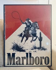 Marlboro Cowboy Framed Poster Western Wall Art 20x26 Vintage Style picture