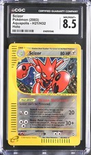 CGC 8.5 NM/MINT+ Scizor H21/H32 Aquapolis Holo Pokemon Card picture