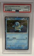 2023 POKEMON SVP EN-SV BLACK STAR PROMO 151 POSTER COLLECTION SQUIRTLE PSA 10 picture