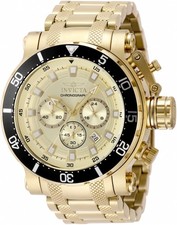 Invicta Coalition Forces Chronograph GMT Quartz Gold Dial Men's Watch 49093 picture