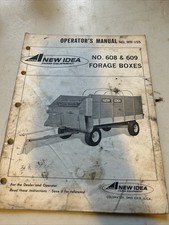 New Idea Owners Manual Forage Box - No. 608 & 609 picture