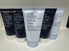 5 Estee Lauder Perfectly Clean Multi-Action Foam Cleanser/Purifying Mask 30ML EA picture