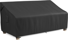 MR.COVER 2-Seater Patio Loveseat Cover Waterproof 58x32x31 Inch Heavy Duty Black picture