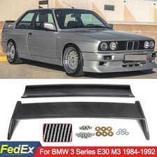 Fits 1984-1992 BMW E30 320i 325i M3 EVO Carbon Fiber Look Trunk Spoiler Wing Lip picture