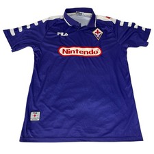 Vintage Jersey Fiorentina Nintendo 98-99 Retro Home Kit Soccer pre-owned 2XL picture