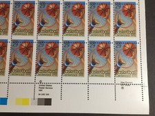 US, 2560, BASKETBALL, EFO, MIS-PERFED, FULL SHEET OF 50, MINT NH, VERY RARE picture