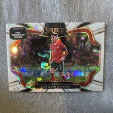 Cristiano Ronaldo 2025-26 Select FIFA White Ice /129 FIELD LEVEL 77/129 #7 MATCH picture