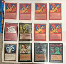 Mtg 12 Oversize Shivan, Jester’s Cap, Sol'kanar, Hurloon, Juzam, Aswan & Autumn picture