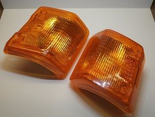 FRONT TURN SIGNAL LIGHT LENS SET AMBER LEFT & RIGHT 1980-1991 VOLKSWAGEN VANAGON picture