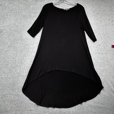 Emma's Closet Stretchy Little Black Dress Asymmetrical Size Small Flared picture