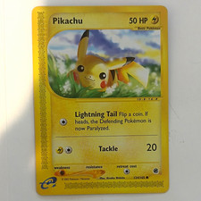 Nintendo Pikachu 124/165 Expedition Base Set English 2002 50 HP picture