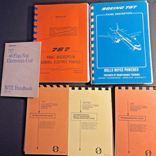Vintage Boeing 757 767 787 Electrical Troubleshooting Panel Descr. Manual Lot picture
