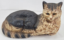 Vintage Cast Iron Cat Sculpture ~ Doorstop ~ Almost 11 Pounds picture