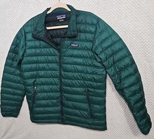 Patagonia Men's Large Green Puffer Jacket Full Zip Lightweight Outdoor #0323 picture