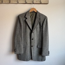 1970s Harris Tweed 100% Pure Scottish Wool Blazer M picture