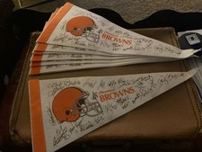 Vintage Cleveland Browns Pennants Collection Flags 1 picture
