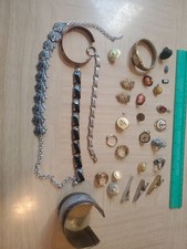 Beautiful Vintage Lot Of Jewelry Rings And Pendants And Bracelets And More picture