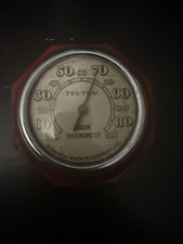 Vintage Tel-Tru Room/Portable Thermometer 3.5