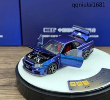 PGM 1/64 GTR R34 HEC 2026 Limited Chameleon Purple Diecast Car Model picture