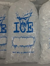 Ice Bags with Drawstring Commercial Grade 8 LB/ 10LB/ 20LB CHOOSE QUANTITY picture
