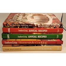 Southern Living Cookbook Lot 5 Hardcover Books 2002 2003 2005 Christmas Ultimate picture