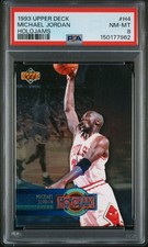 RARE 1993 LEFT UPPER DECK LOGO Promo Sample Holojams Michael Jordan #H4 PSA 8  picture