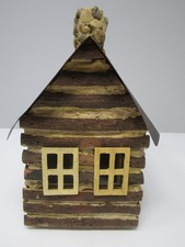 Handmade Rustic Log Cabin Folk Art 9