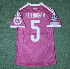 Adidas Real Madrid Bellingham #5 Pink/White Soccer Jersey Size XL picture