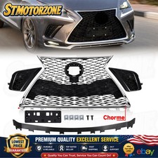 For 2018-2021 Lexus NX300 F Sport Front Bumper Grille W/Fog Light Covers Kit picture
