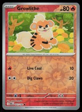 Growlithe 027/182 Common Destined Rivals Pokemon Reverse Holo Near Mint picture