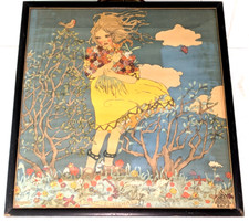Franz Cizek (1865- 1946) Antique Framed Original Lithograph Herta Zuckermann picture