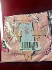 Victoria's Secret Women's Satin Pengiun Print Collared Button Pajama Set S Pink picture