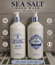 Diamante Since 1938 Italian Hand Wash Duo Sea Salt & White Musk Soap Set 16.9 Oz picture