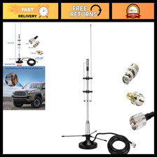 2m 70cm GMRS Antenna - Outdoor Indoor Scanner Antenna, VHF UHF FM CB, 16.4ft Cab picture