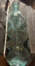 Vintage Blenko Sea Green 16” Wiggle/puzzle Vase Hank Adam’s Hand Blown Art Glass picture