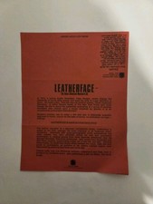 The Texas Chainsaw Massacre III Rare Press Release picture
