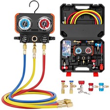 AC Manifold Gauge Set 3 Way for R22 R134a R410a Refrigeration Charging picture