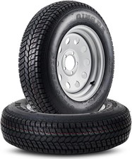 2Pcs Trailer Wheels ST205/75D15 Tires 15