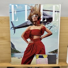 Elle Fashion Magazine March 2019 Gigi Hadid Takes Off - label cut picture