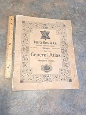 1898 Thayer Bros. & Co. World General Atlas 20 Pages 11